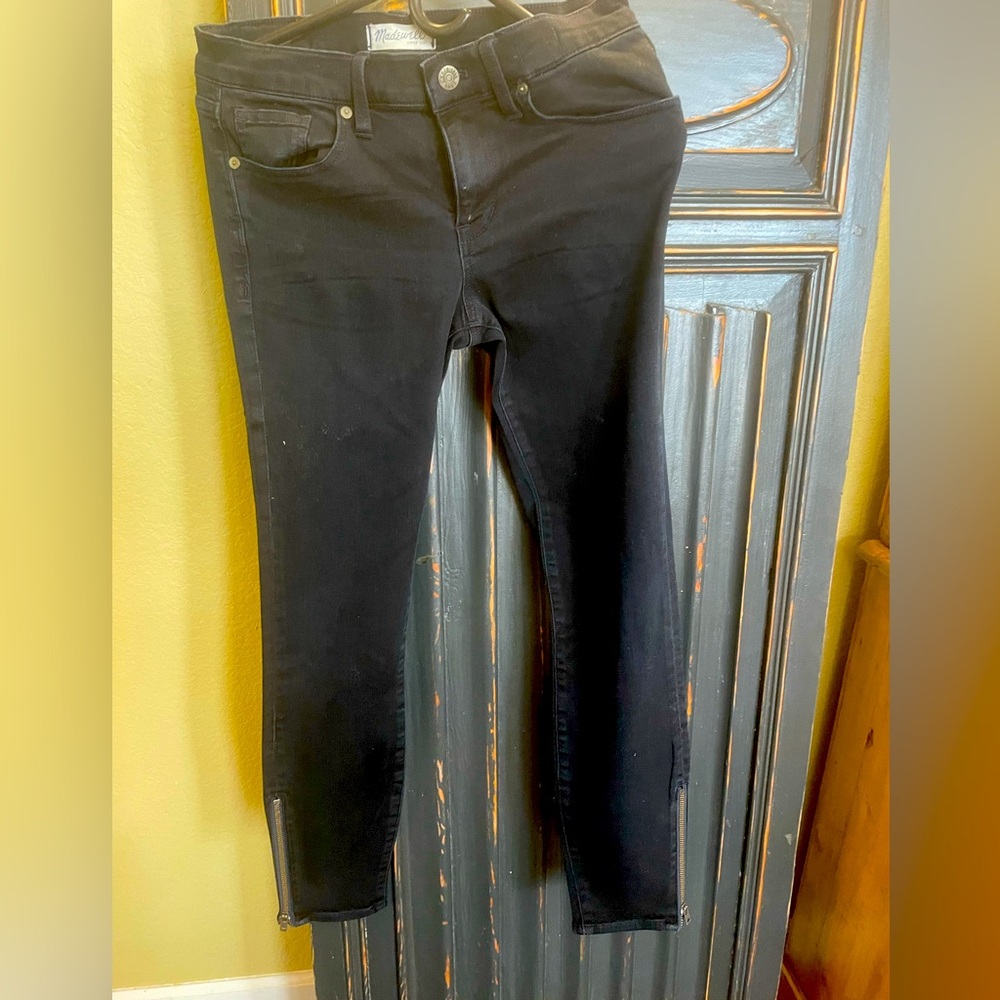 Madewell Skinny Skinny jeans with ankle zippers.